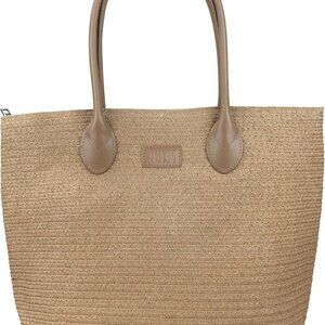 Women Straw Rattan Tote Bag Summer Beach Shoulder Handbag Spacious Durable